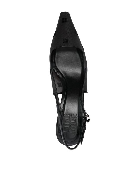 Givenchy Gray Escarpins En Cuir À Plaque Logo 65 Mm