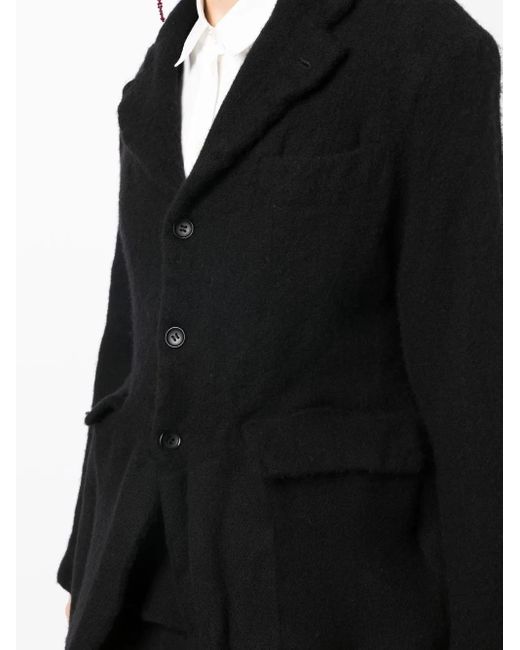 Comme des Garçons Black Einreihiger Blazer Mit Finish