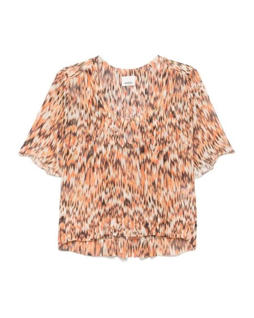Isabel Marant Pink Silk Blouse