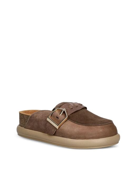Bohonomad Brown Mules À Boucles