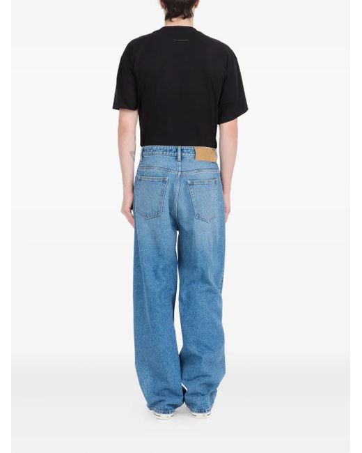 MM6 by Maison Margiela Blue Jeans With Frayed Details for men