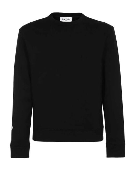 メンズ Lanvin フォトプリント スウェットシャツ Black