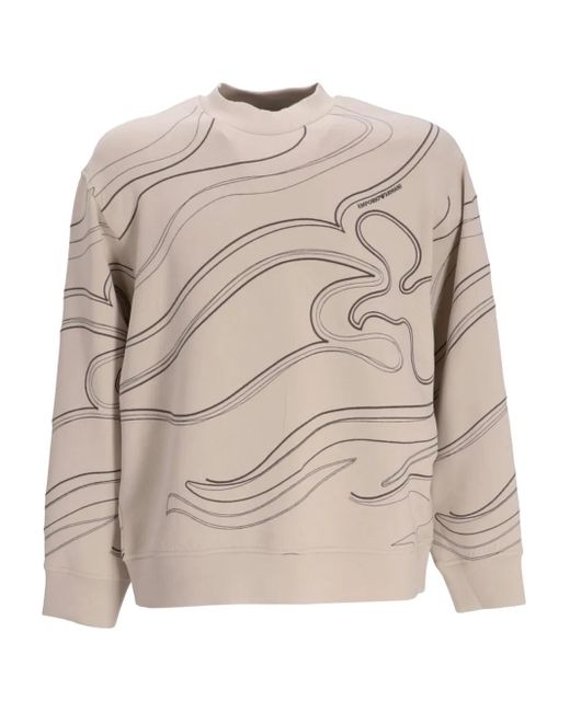 メンズ Emporio Armani クルーネック スウェットシャツ Natural