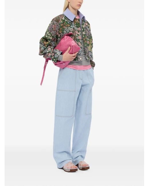 MSGM Gray Haut À Manches Longues