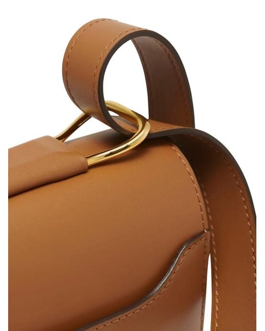 Delvaux Brown Lingot Leather Shoulder Bag