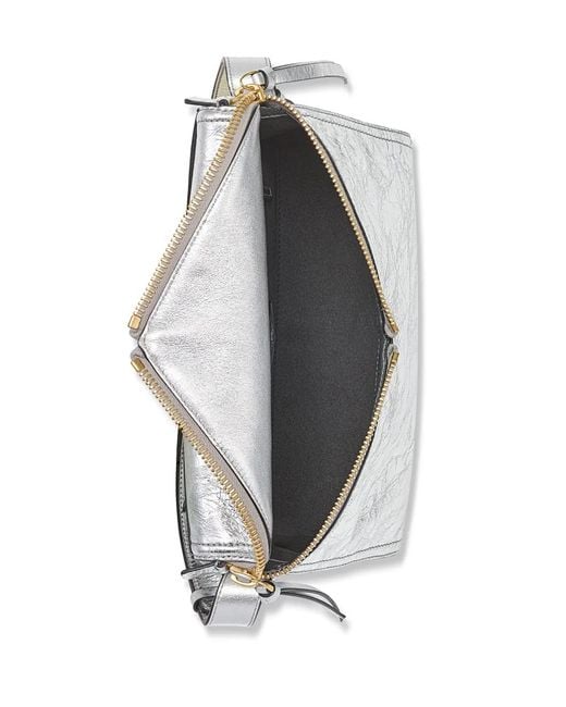 MCM White Diamant 3D Shoulder Bag