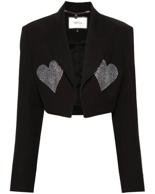 Nissa Cropped Jack in het Black