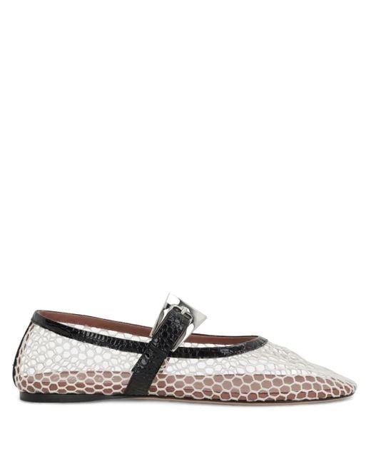 Paris Texas White Sveva Ballerina Shoes