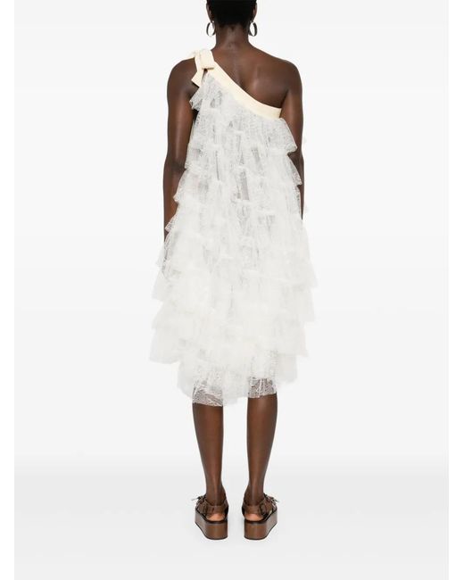 Uma Wang White Aela Mini Dress