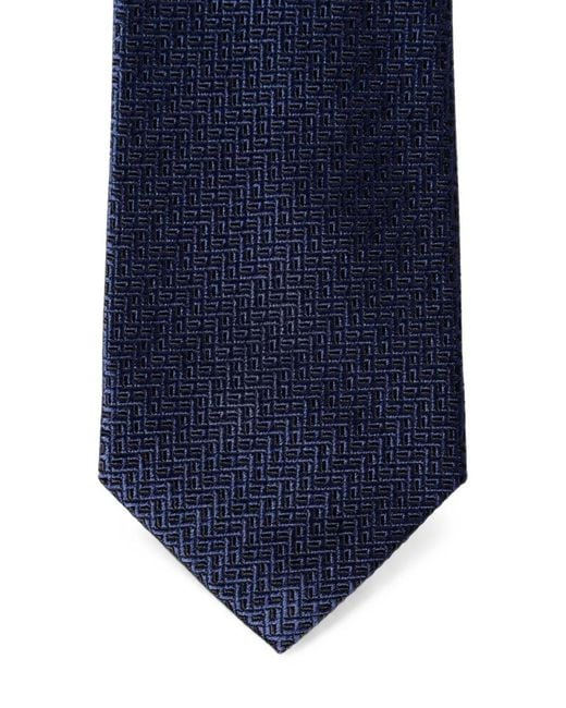 Hackett Seidenkrawatte Mit H-Monogramm in Blue für Herren
