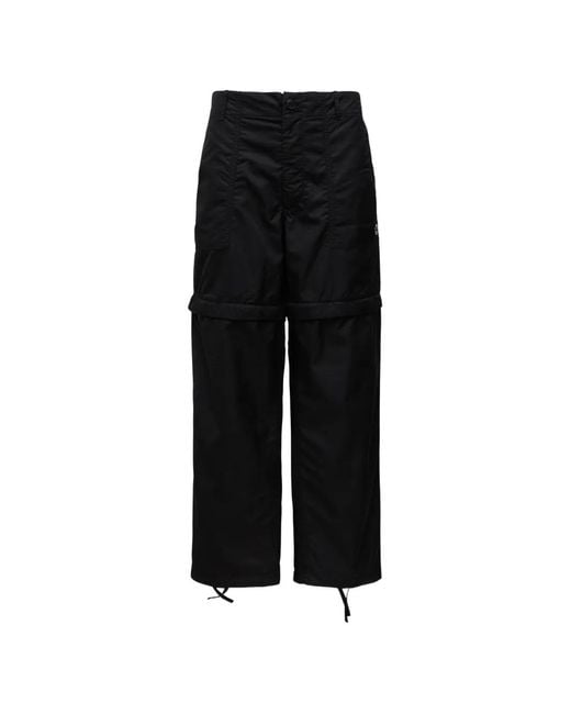 KENZO Black Buttoned Trousers for men