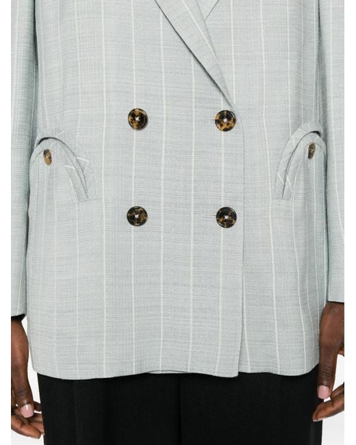 Blazé Milano White After You Everynight Check-Pattern Blazer