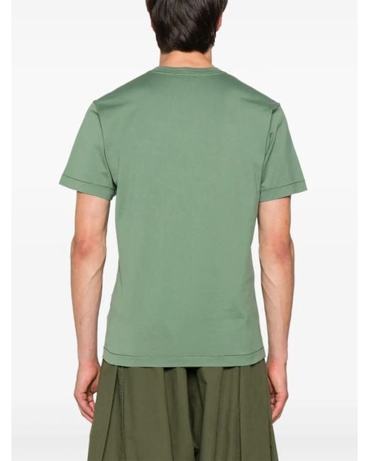 T-Shirt En Coton À Patch Compass Stone Island pour homme en coloris Green