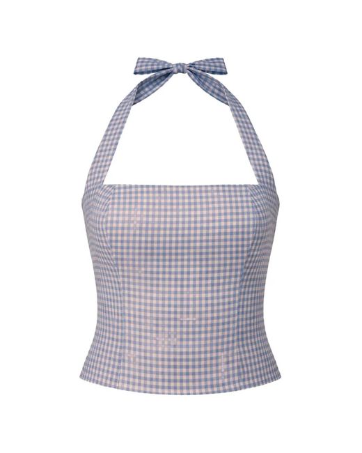 Reformation Malika Top in het Purple