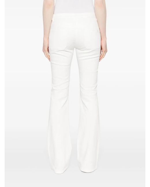 Courreges White Multiflex Bootcut Jeans