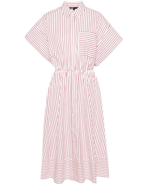 Maje Pink Rhinestone-Embellished Maxi Dress