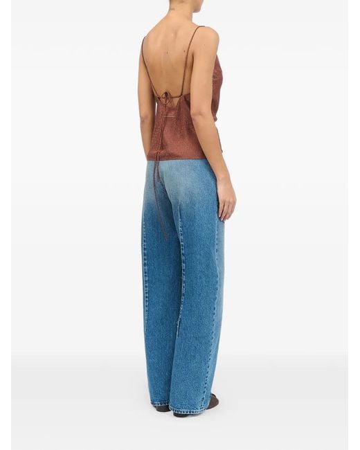 MM6 by Maison Margiela Brown Haut À Motif Zèbre