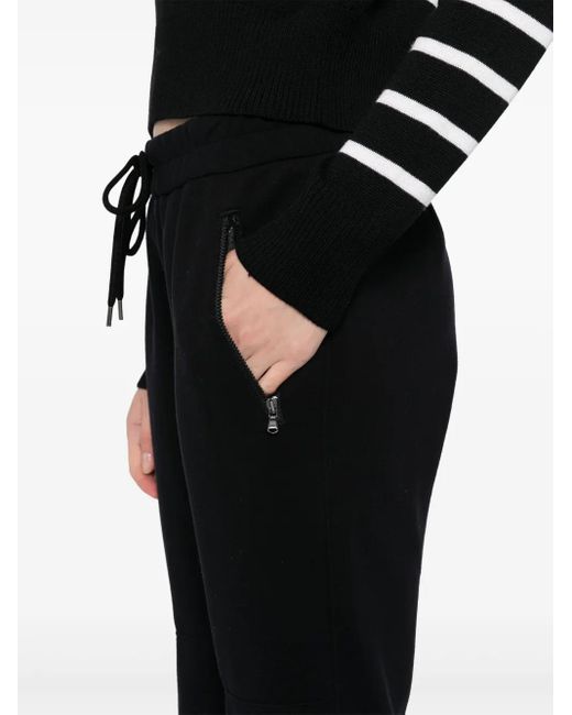 James Perse Black Scuba-Jersey Track Pants