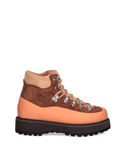 Diemme Brown Roccia Vet Gomma Lace-Up Boots