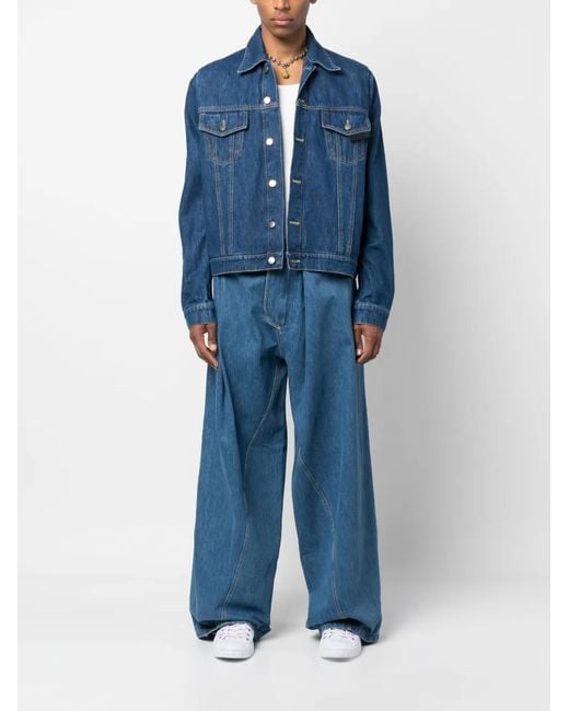 Bianca Saunders Blue Lexxus Denim Jacket for men