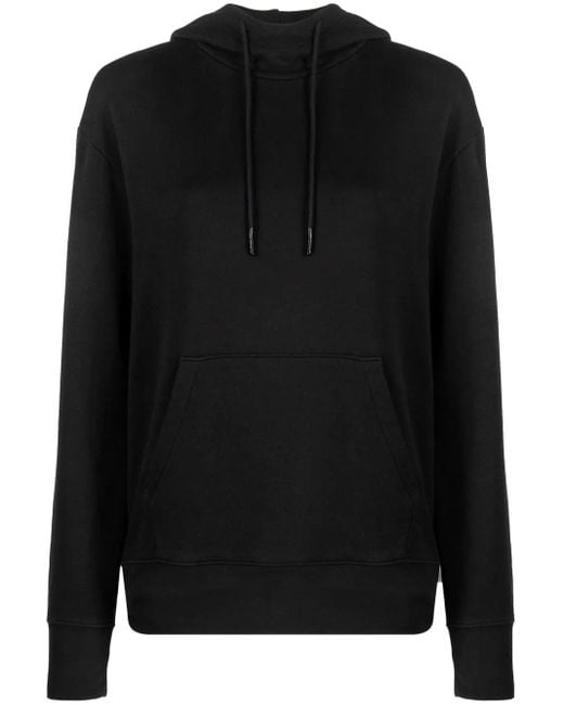 Vince Black Drawstring Pullover Hoodie