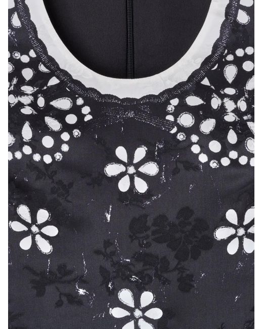 Marc Jacobs Black Eyelet-Floral Dress