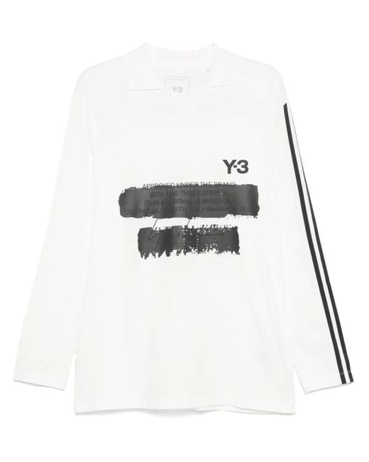 Y-3 X Adidas ロゴ ポロシャツ White