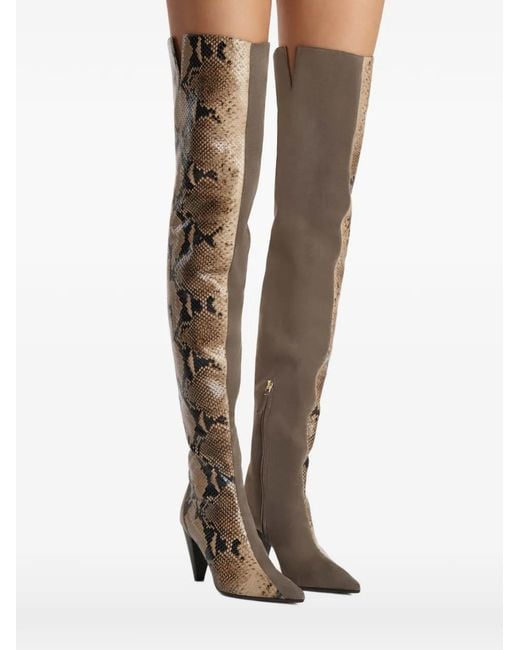 Khaite White Harvey Over-The-Knee High Boots