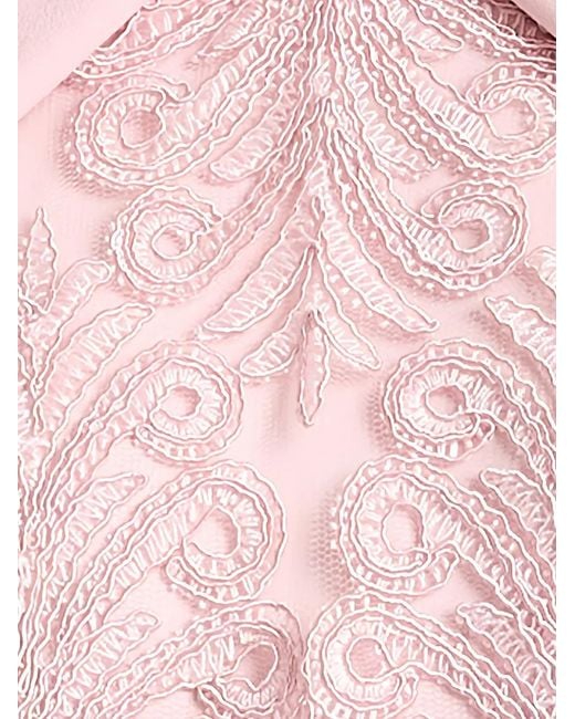 Tadashi Shoji Pink Floral Halterneck Dress