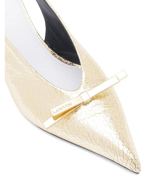 Lanvin Pumps Met Strikdetail in het Natural