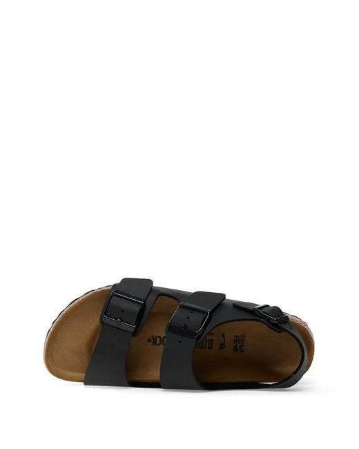 Birkenstock White Milano Birko-Flor Sandals
