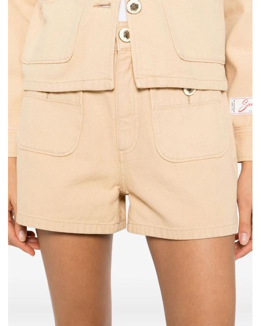 Sandro Natural Pocket Cotton Shorts