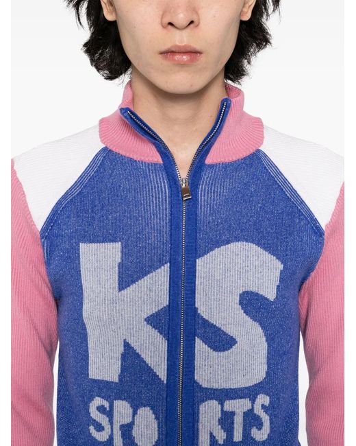 Kidsuper Blue Retro Cardigan for men