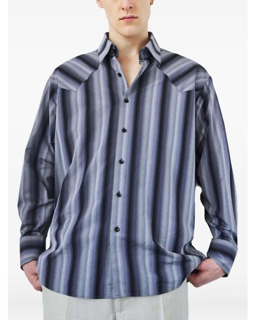 Camisa Western Business Carter Young de hombre de color Blue