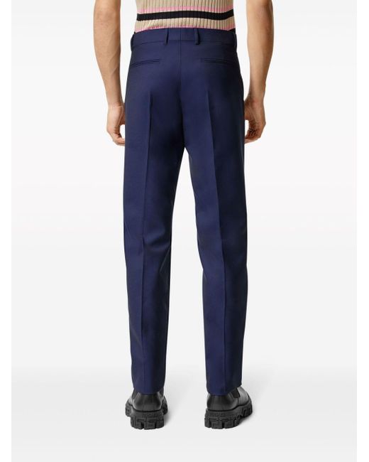 Versace Tapered-Hose mit Bügelfalten in Blue für Herren