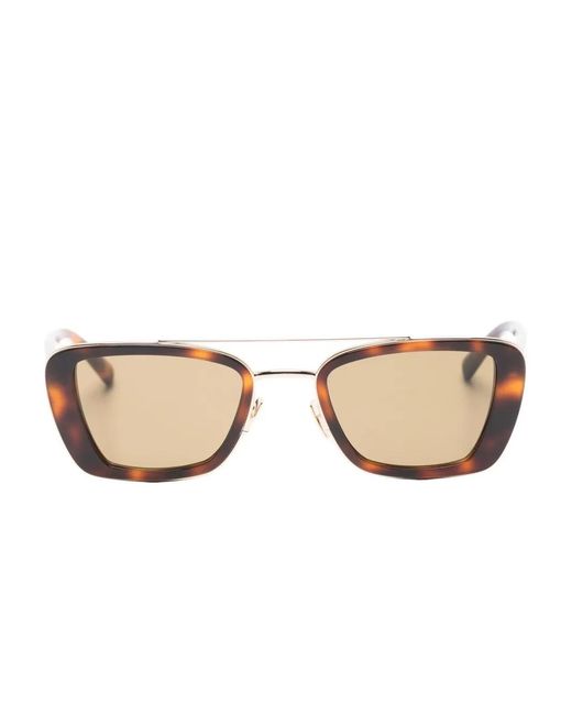 Saint Laurent Natural Square Frame Sunglasses