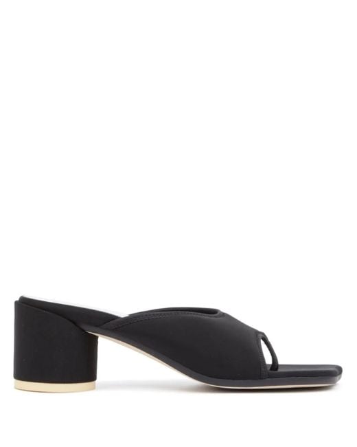 Mules À Entre-Doigts 60 Mm MM6 by Maison Martin Margiela en coloris Black