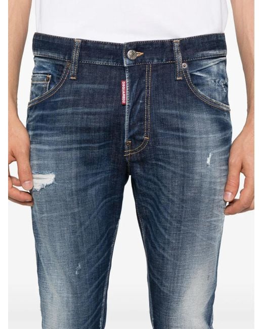 DSquared² Blue Skater Slim-Cut Jeans for men