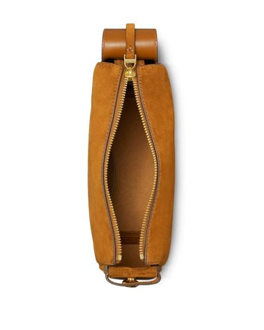 Tory Burch Romy スエードショルダーバッグ Brown