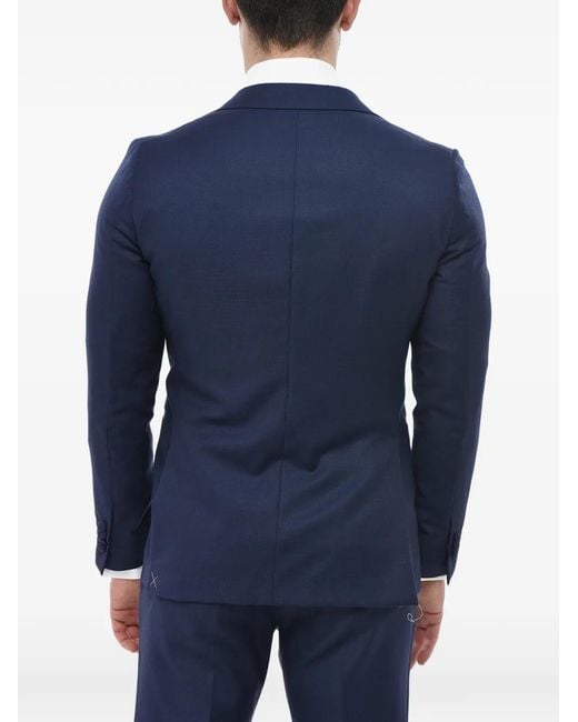 Corneliani Blue Three-Piece Dinner Suit for men