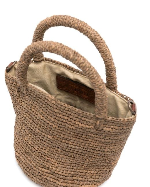 IBELIV Brown Garana Raffia Mini Bag