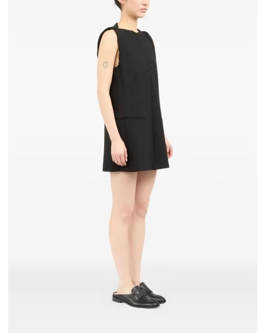 MM6 by Maison Margiela Black Sleeveless Mini Dress