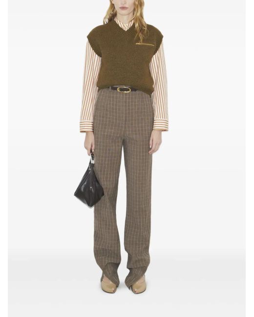 Tory Burch Green Wool Vest