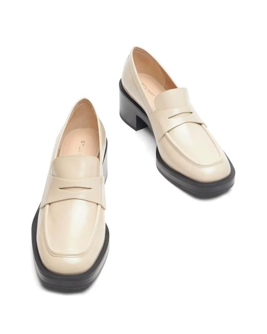 Stuart Weitzman Natural 40Mm Kaia Loafers