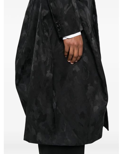 Comme des Garçons Black Manteau À Motif Camouflage En Jacquard for men