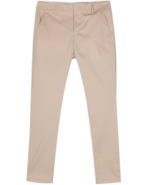 Pantalones chinos con corte slim Dondup de hombre de color Natural