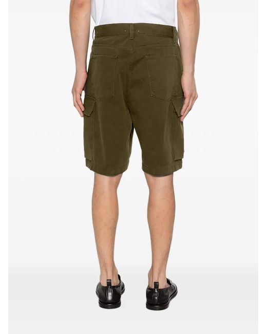 J.W. Anderson Green Logo-Patch Cargo Shorts for men