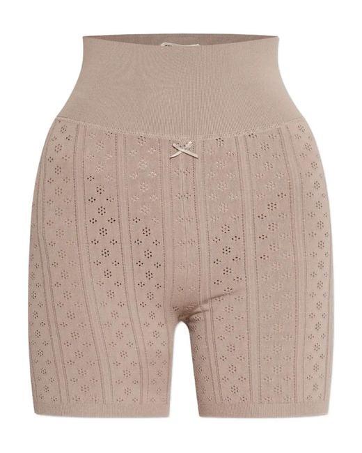 J.W. Anderson Natural Short Nervuré À Détail De Nœud