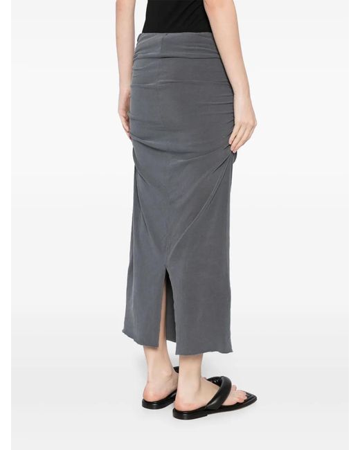 James Perse Gray Jersey Pencil Skirt