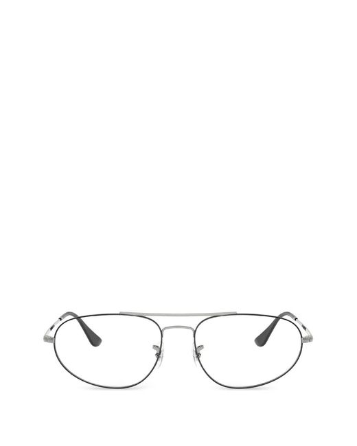 Ray-Ban White Runde Brille
